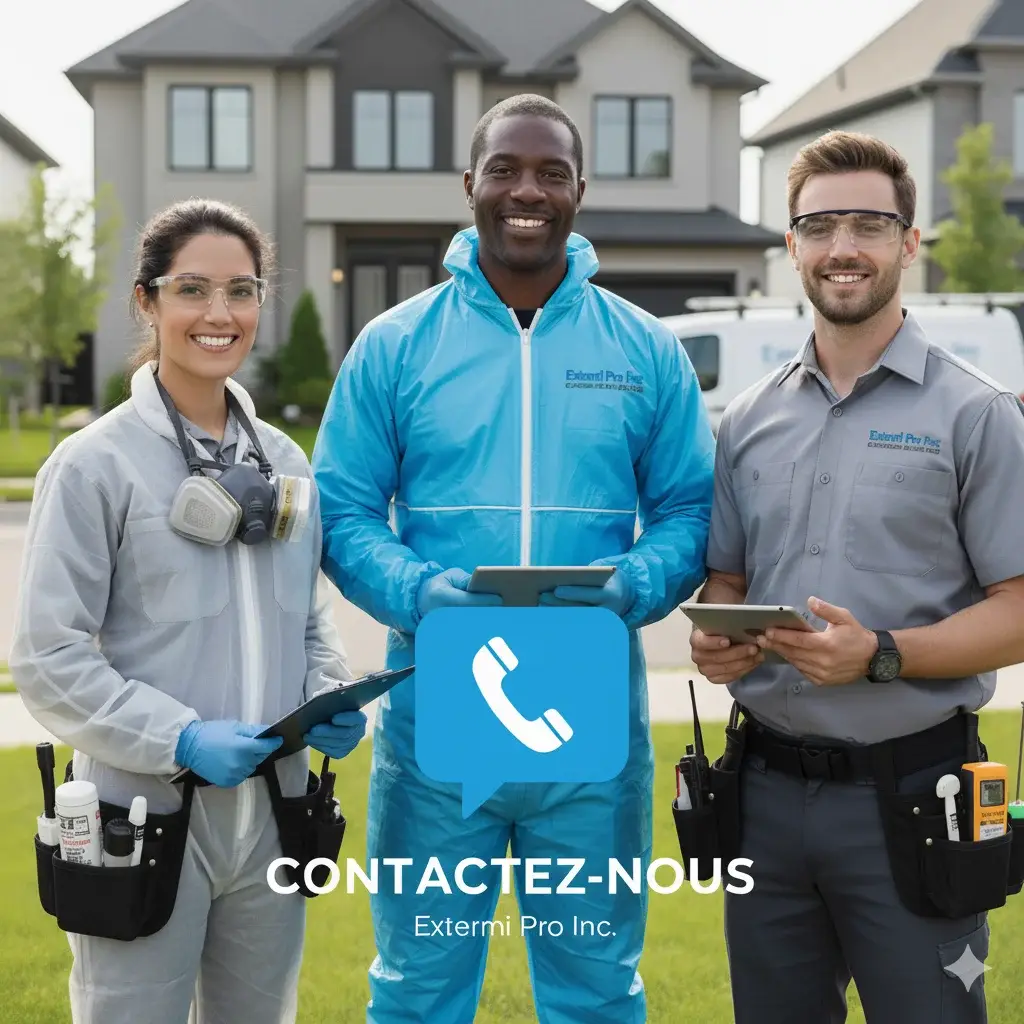 Icon contact Extermi Pro Inc. Montreal - fast, professional extermination service.